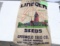 Seed sack - advertising