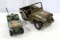 2 Army jeeps