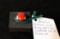 Natural coral ring set in platinum
