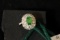 Tsavorite garnet over 2 carats of diamonds ring