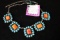 Blue tourquise & spiny oyster necklace