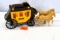 Plastic stage coach W horses