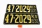 A set of Nebraska license plates 1930