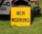 Metal sign - Men Working