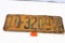 Nebraska license plates 1933