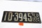 Nebraska license plates 1924