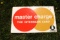 Metal Mastercard sign
