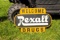 Wood advertising sign - Rexall drug