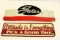 2 metal advertising signs