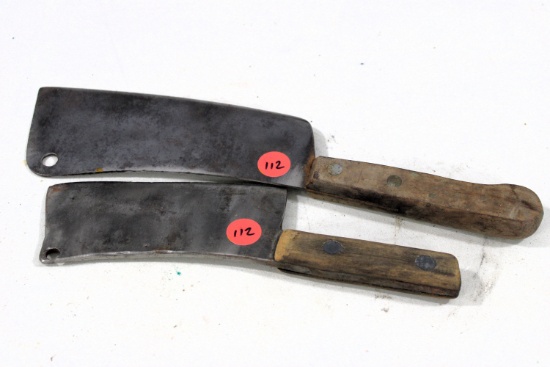 2 meat cleavers