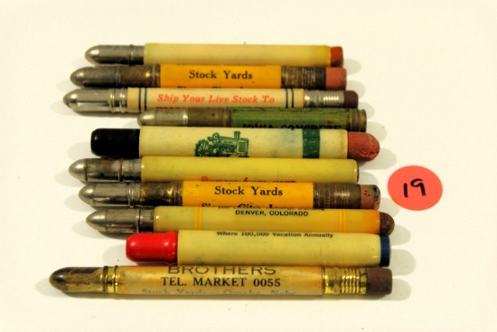 10 bullet pencils