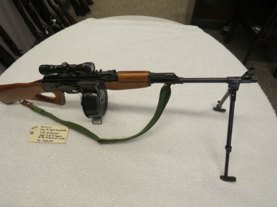 Norinco MAG-91/AK47 Thumbhole 7.62x39 Russian Scope 4x28 B-Square 90 Rd Drum, 4-10 Rd w/Gun Case
