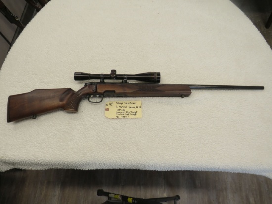 Steyr Mannlicher L Varmit Heavy Barrel .243 Cal Leopold 24x Target Double Set Trigger