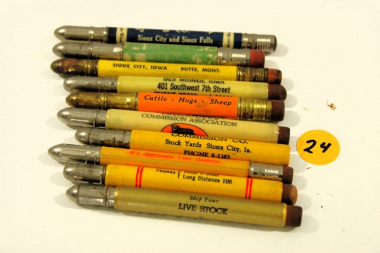 10 bullet pencils