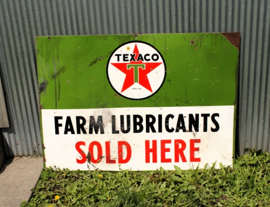 Metal Texaco sign