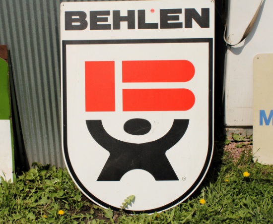 Metal Behlen sign