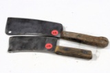 2 meat cleavers