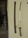 WWII Samari Sword Japanese Kantana Original or REPO???m Bkade Kebtg 26: Total Length 36