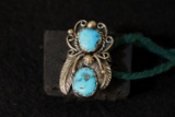 Old Pawn tourquise ring set in sterling silver