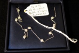 14K chain W/ 10diamonds necklace