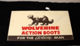 Wood Wolverine Boot sign