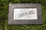 Metal Lubriplate sign