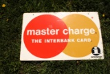 Metal Mastercard sign
