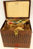 record case full of 45 rpm records