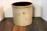 #3 crock W/brown interior