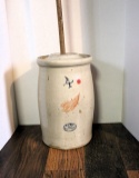 Redwing #4 crock butter churn W/ lid and stir stick