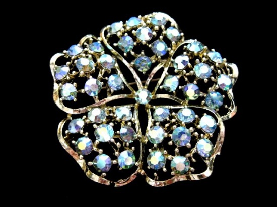 2" Rhinestone Brooch