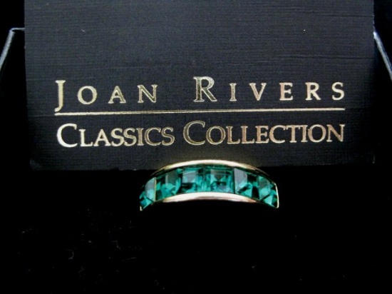 Signed Joan Rivers Ring in original box size 8