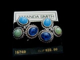 Amanda Smith Clip earrings on original  card
