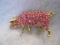Cute Rhinestone Pig Brooch 2
