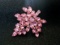 Gorgeous Pink Rhinestone Brooch 2 1/2