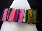 Wide Stretch Shell Bracelet