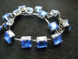 Lovely Blue Rhinestone Bracelet