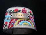 Signed Farmgirl Paints 1 Thes.4:11 Cuff Bracelet 2 1/4