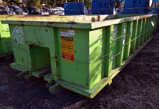 Rectangular Open Top Roll-Off Container, 20 Cu Yd
