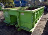 Rectangular Open Top Roll-Off Container, 12 Cu Yd