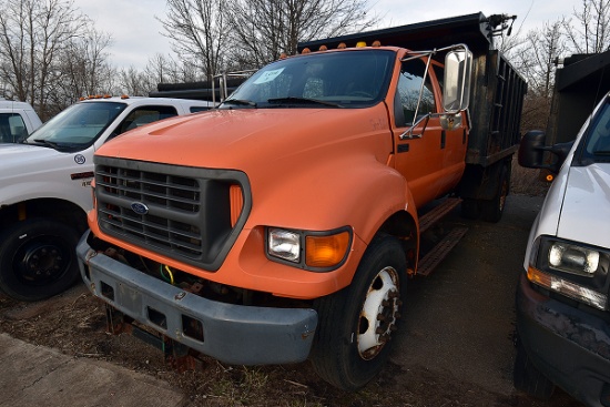 2001 Ford F-650 Xl Super Duty Dually Dump Truck