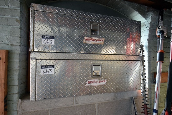 Weatherg Guard Diamond Plate Utility boxes (45"x13"x15.5"H)