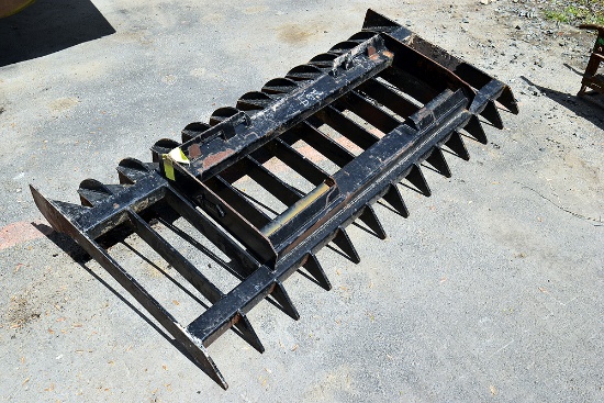 Skid Steer Root Rake Attachment