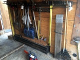 {LOT} A Group of Landscaping Tools, Rakes, Shovels, Pitchforks, Pick-Axe