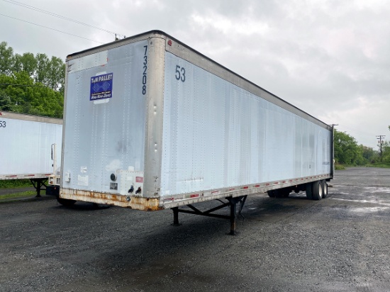 1998  Great Dane 53'-0 Tandem Axle Dry Van Trailer, (Unit # 73208)