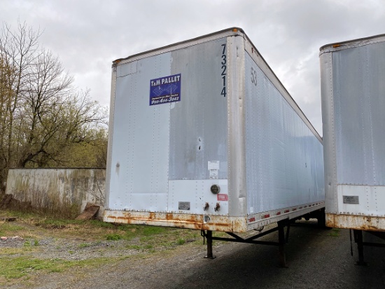 1998 Great Dane 53'-0 Tandem Axle Dry Van Trailer, (Unit # 73214)