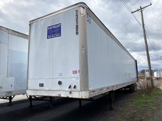 1998 Great Dane Model 7411TJWAQ 53'-0 Tandem Axle Dry Van   Trailer, (Unit # 73186)