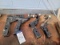 A group of (3) Trailer Hitches and (1) Extension