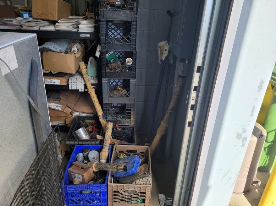 A group of assorted valves, flanges, fitting, clamps, etc
