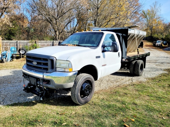 2004 Ford F-550 XL Super Duty Rack Body w/ 9ft.Plow (Salter Offered Separately)